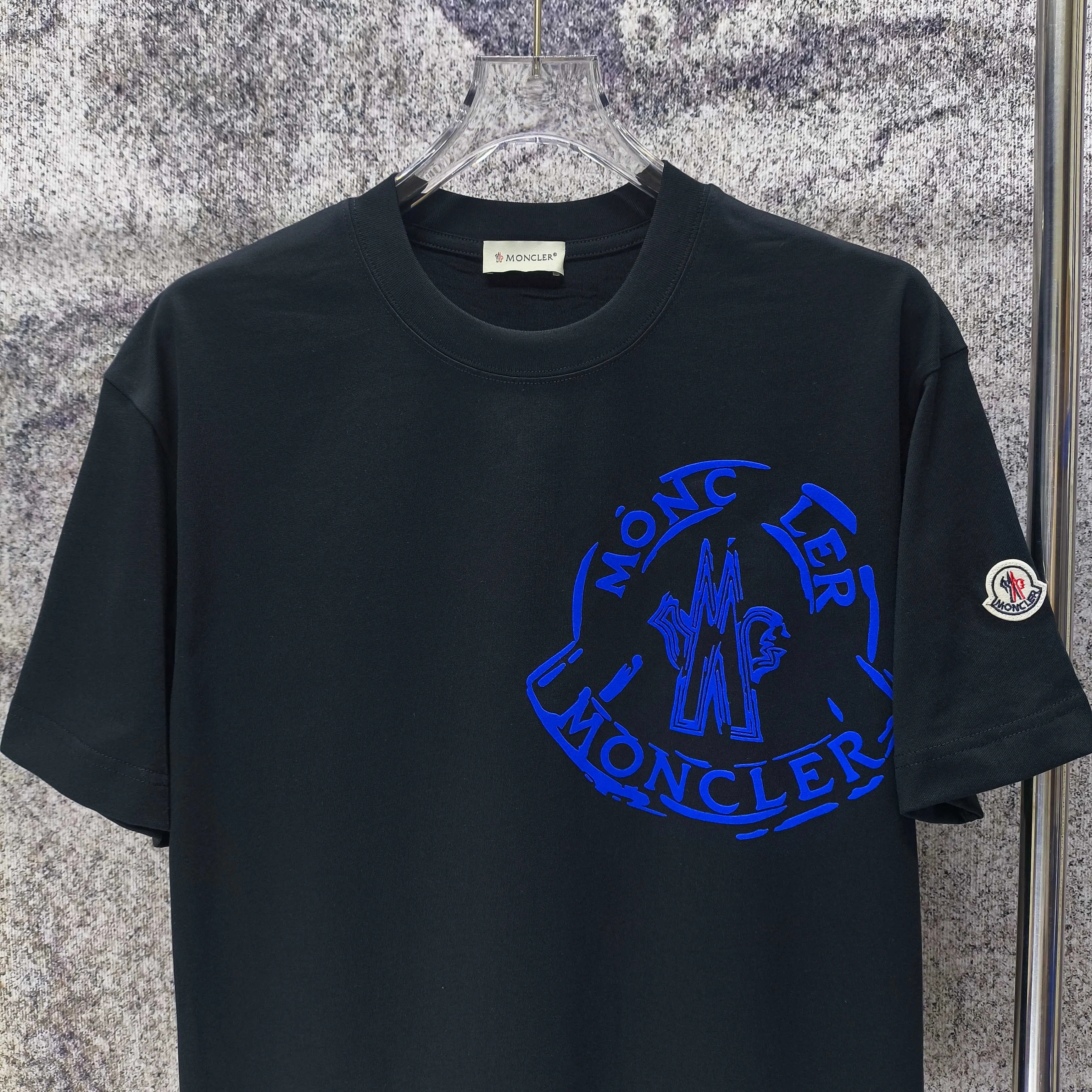 MONCLE* 2026 New Arrival logo t Same Style Size S M L XL XXL Black White Gray